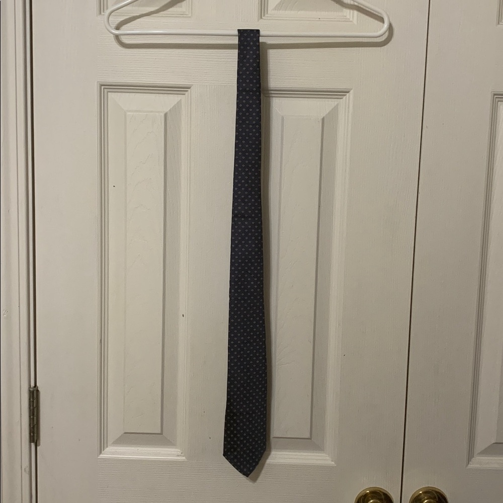 McGregor Blue Tie with Red and White Dots